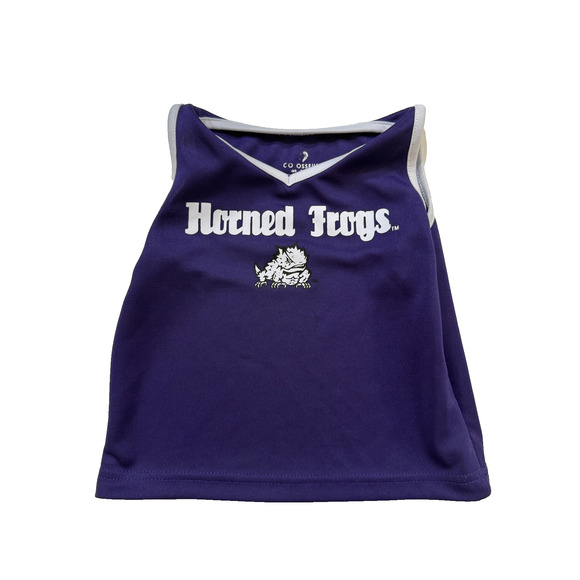 Colosseum TCU Toddler Dress 2T Purple Horned Frogs Shirt Wildcats Mascot Graphic - Picture 1 of 3